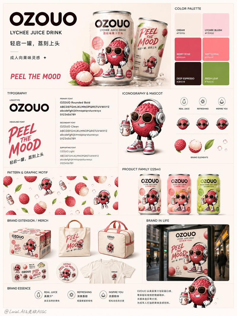 OZOUO品牌视觉规范系统海报
