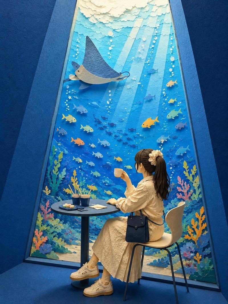 纸艺风格可爱图像重构