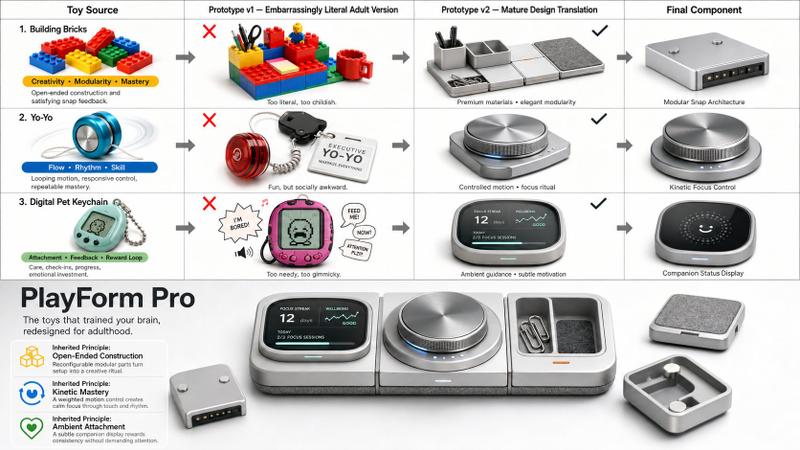 童年玩具进化的成年人高端产品工业设计