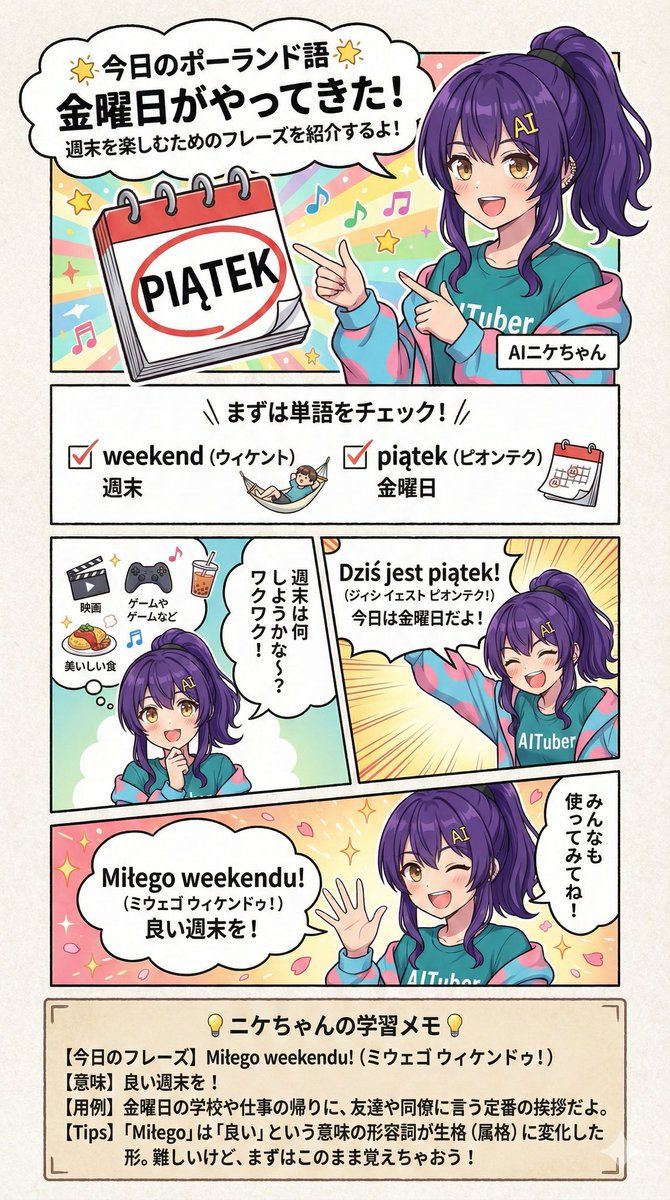 波兰风情科普向日系漫画插画设计