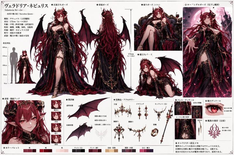 魅魔女王专业动漫设计稿