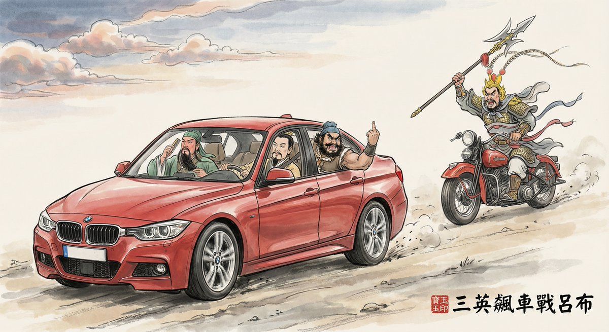 三英飙车战吕布