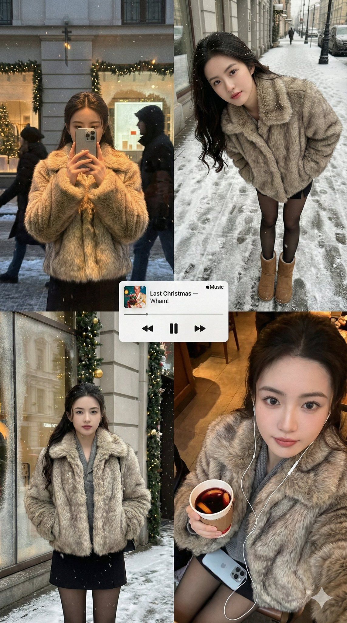 雪景下的精灵