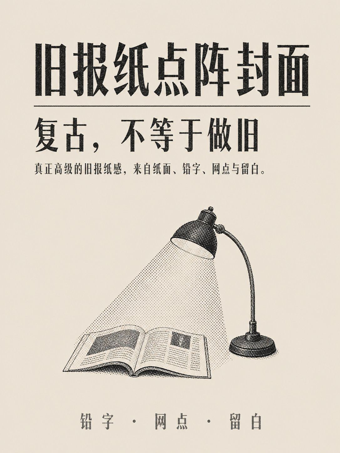 复古铅印极简点阵海报生成指南
