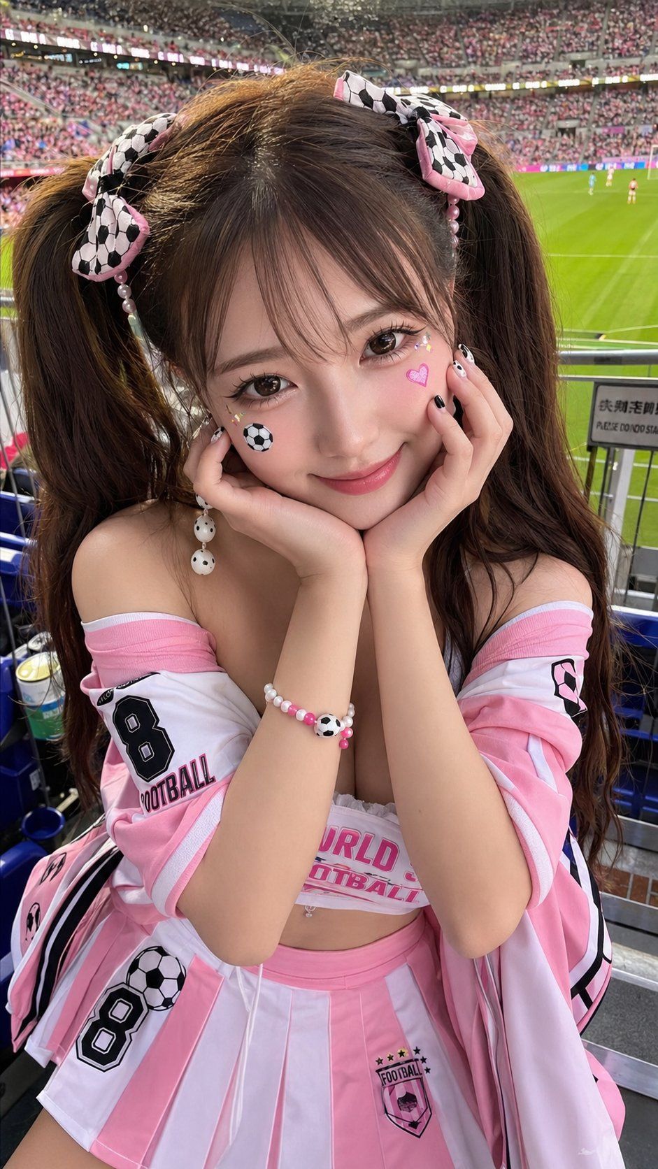 甜美性感世界杯足球宝贝高清摄影人像
