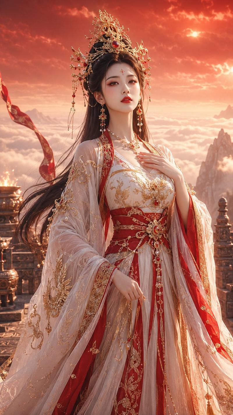 唐风幻想仙侠神女祭典海报