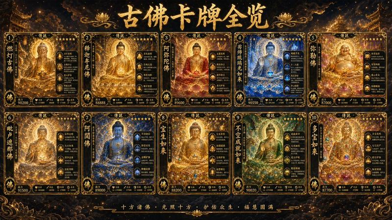 十古佛角色卡牌展示