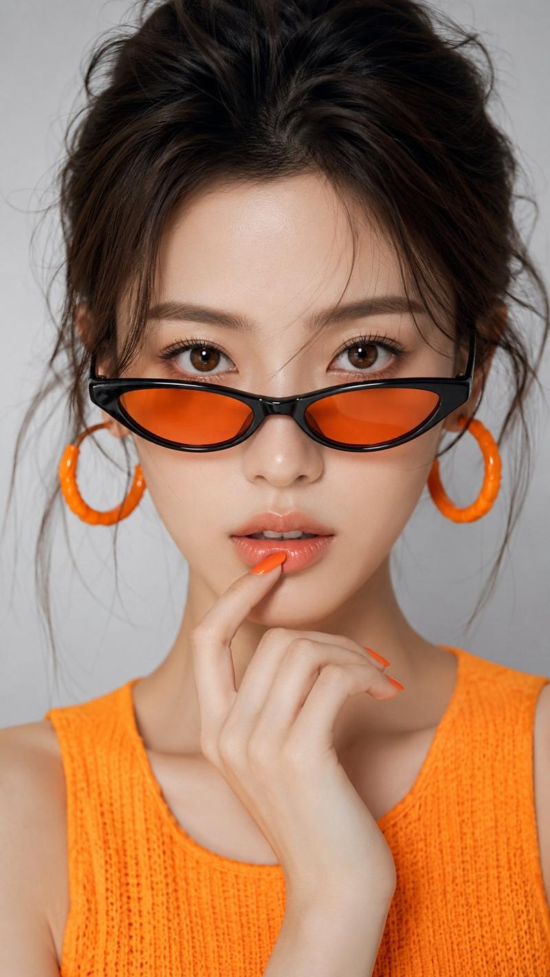 超写实东亚女性时尚美容人像