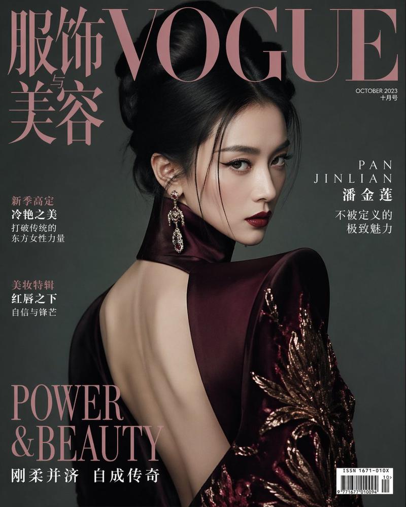 中国版封面潘金莲高定大片