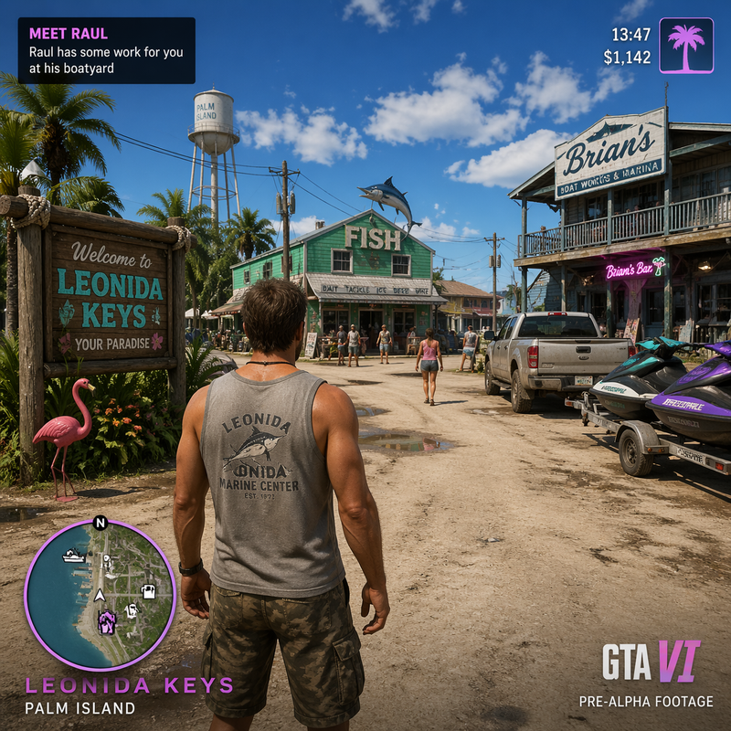{ "type": "video game screenshot mockup", "perspective": "third-person over-the-