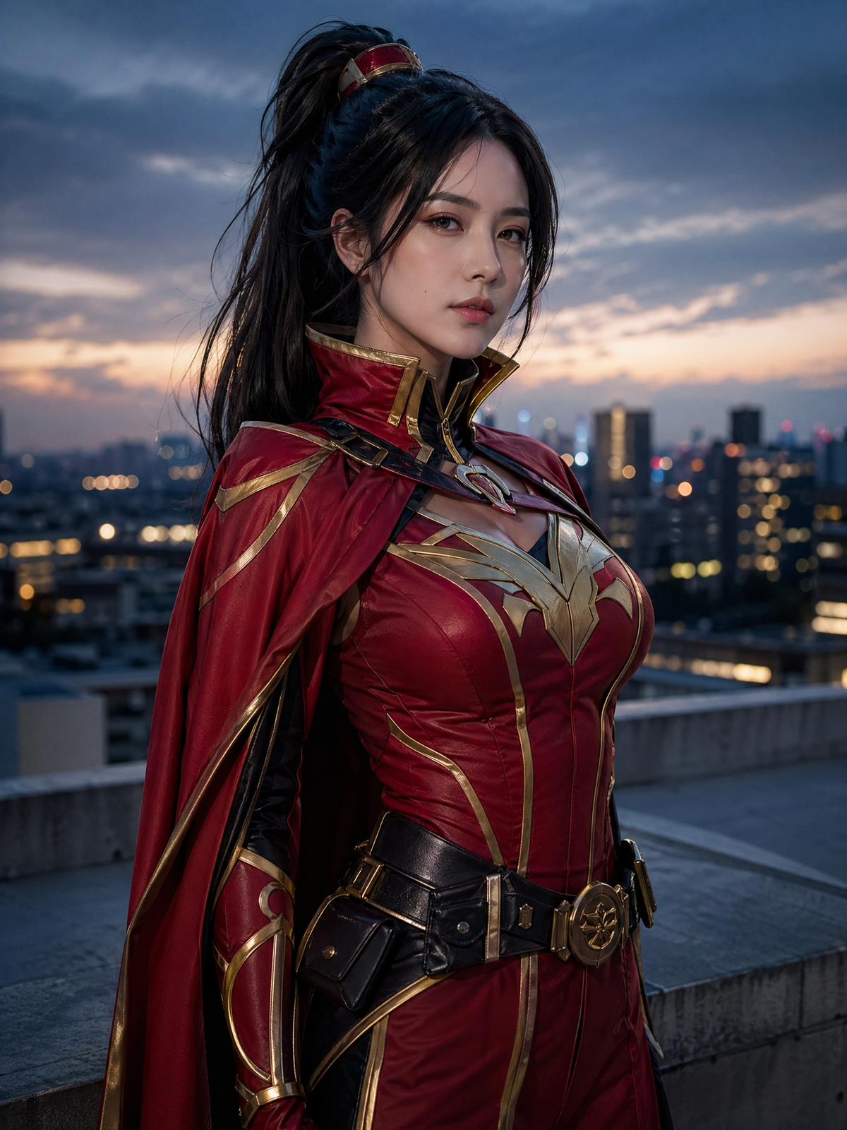 make image of realistic Yaoyorozu momo