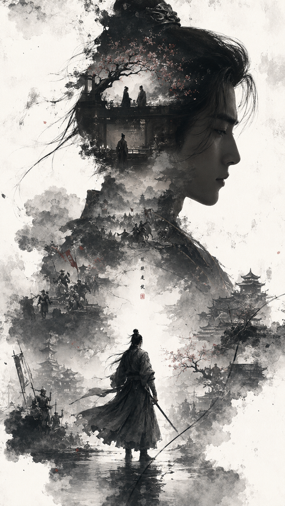 [Main Roles] the most recognizable head, face outline, mask or outer outline of 