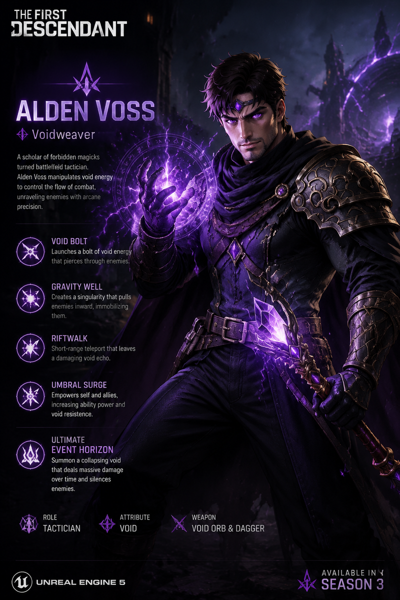 What if "Alden Voss" was a new playable character in 3A Unreal Engine 5 RPG The