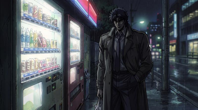 90s dark cel-shaded Midjourney prompt