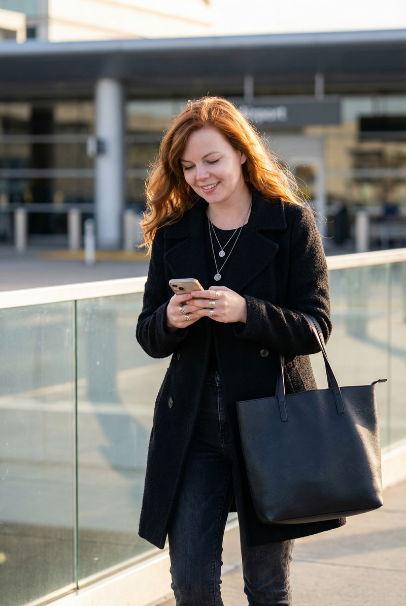 You are a fan-site photographer capturing candid airport shots