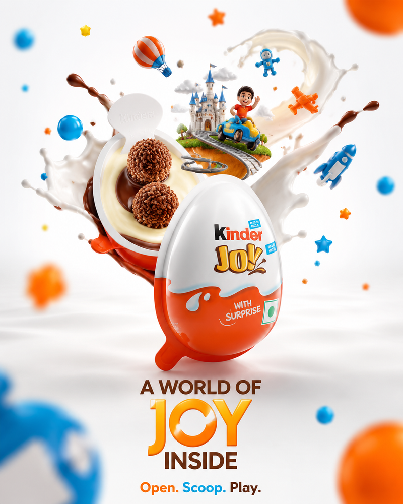 Act as a world-class FMCG commercial photographer, Ferrero creative director, an