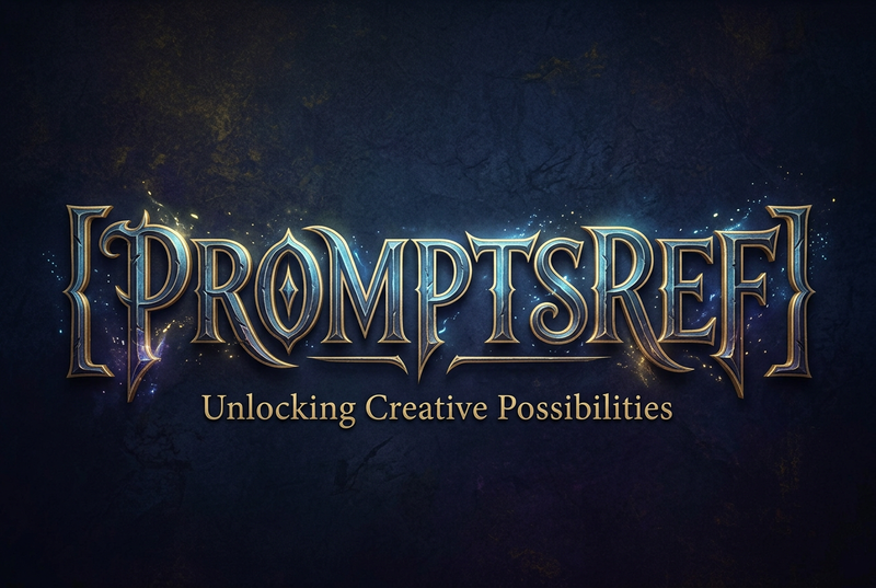 Based on the word “[PROMPTSREF],” design an original decorative cinematic title 