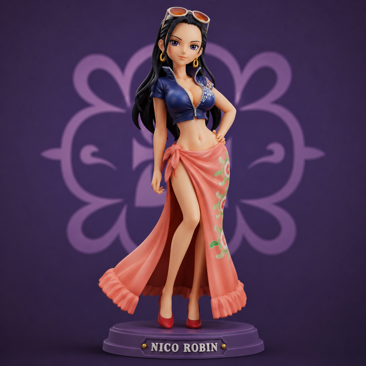 [CHARACTER] rendered as a 3D vinyl collectible figurine, [STYLE] character desig