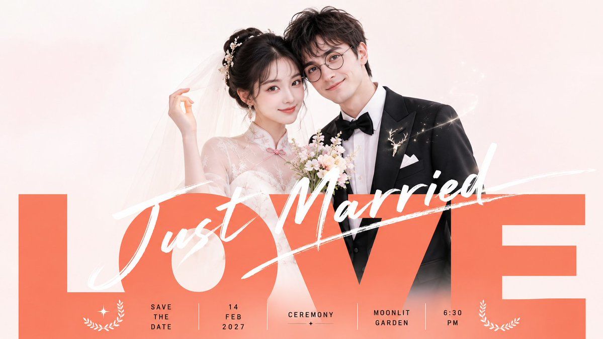 GPT2 x 婚纱照 x 批量 x 美学提示词 今天在想,理论上 垫图男女主照片 结合这种类似的提示词 要求每张图片不同的pose和 各种创意变...