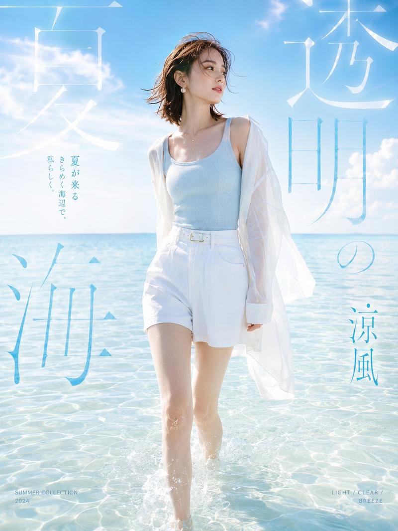 GPT2 x 日系 x 清凉 x 写真 好靓的女孩 好靓的 gpt-image2 提示词 炎炎夏日,就需要很多这种提示词 这几周我加点油, 为女...