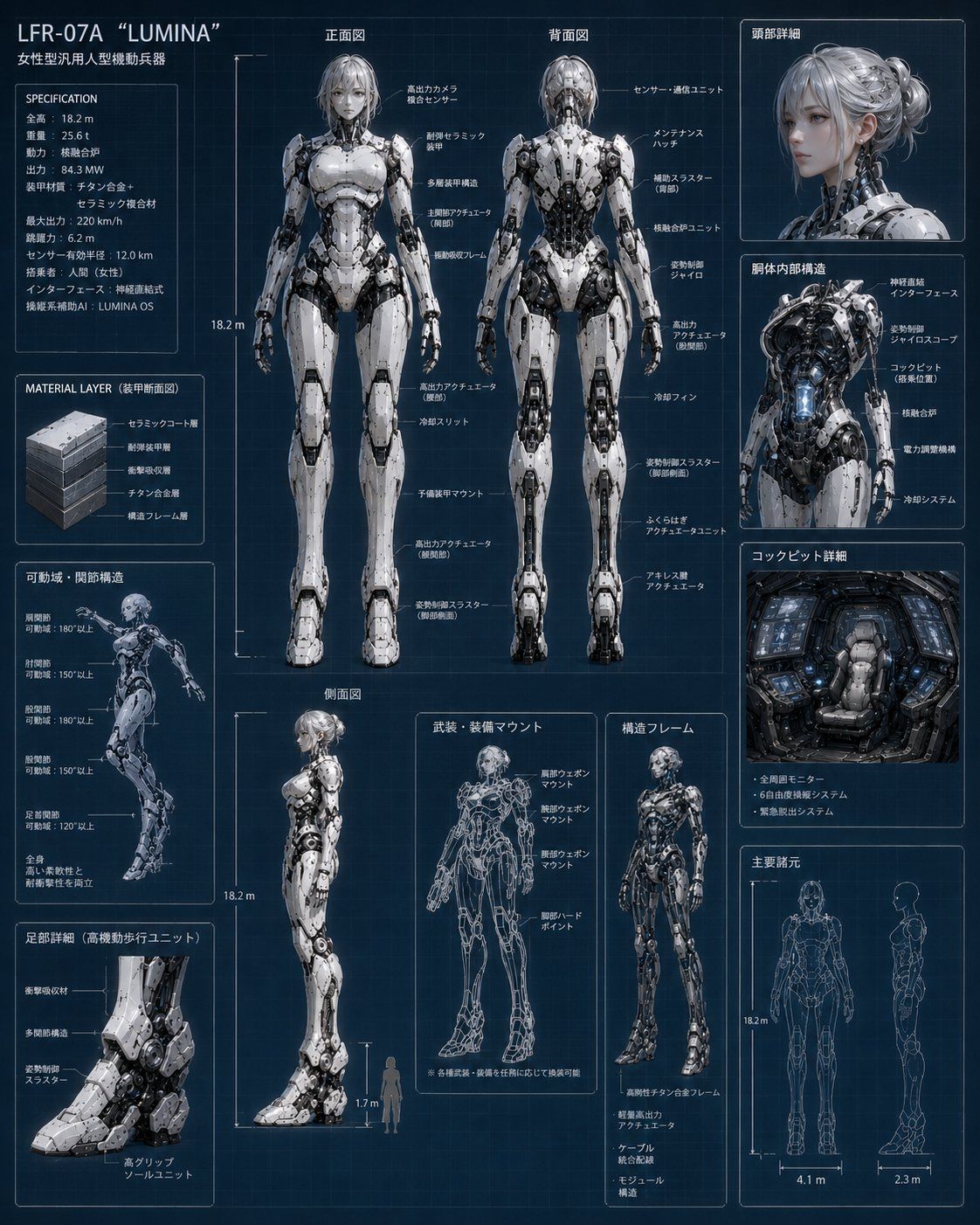 GPT-Image 2 『巨大ロボットと搭乗者』設計図