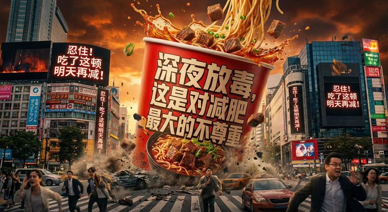 深夜放毒是对减肥最大的不尊重