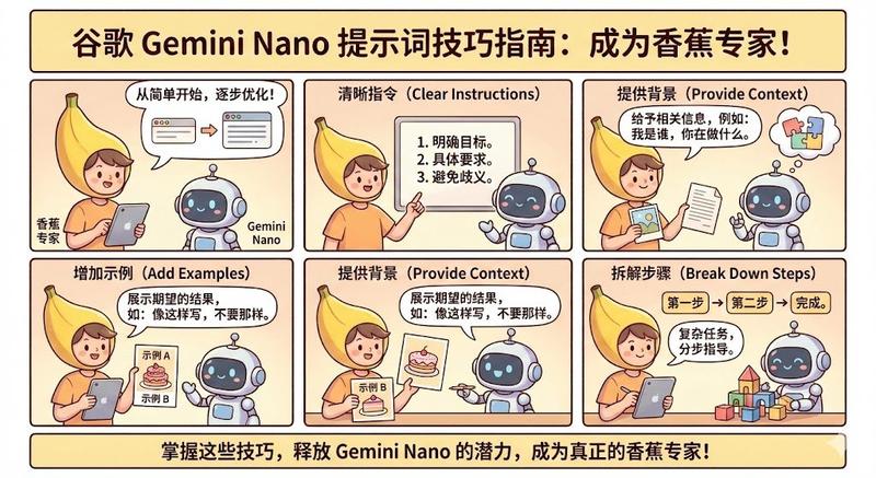 Nano Banana Pro 官方提示词技巧图片总结