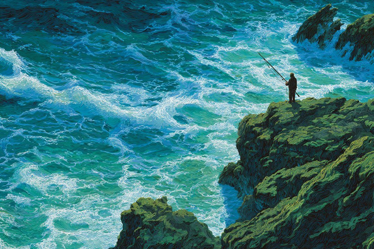 海洋悬崖全景