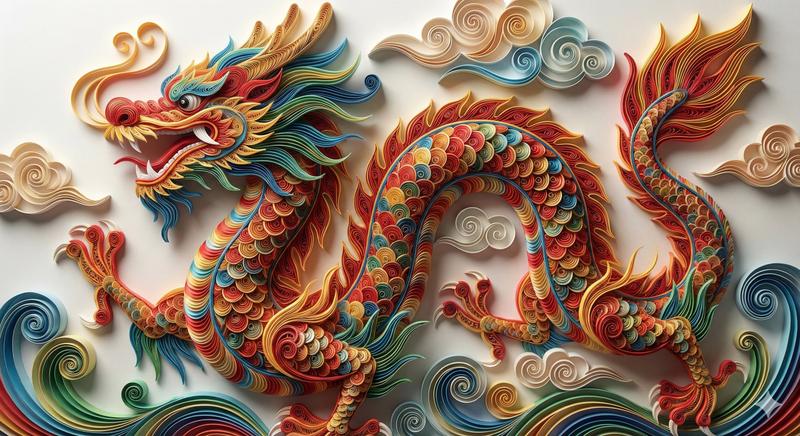 衍纸艺术老虎