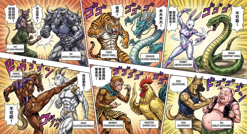 十二生肖JOJO风格混战提示