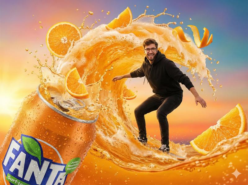 奇幻风格的Fanta汽水广告