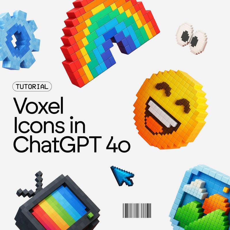 ChatGPT 4o 中的像素图标制作