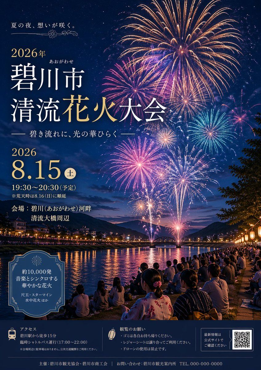 日本烟花大会海报