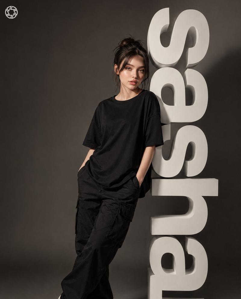 Nina 3D 字体人像