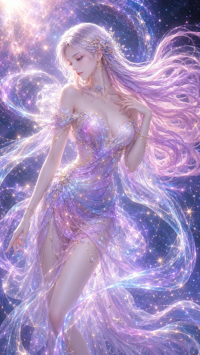 3D CG 梦幻星空仙子