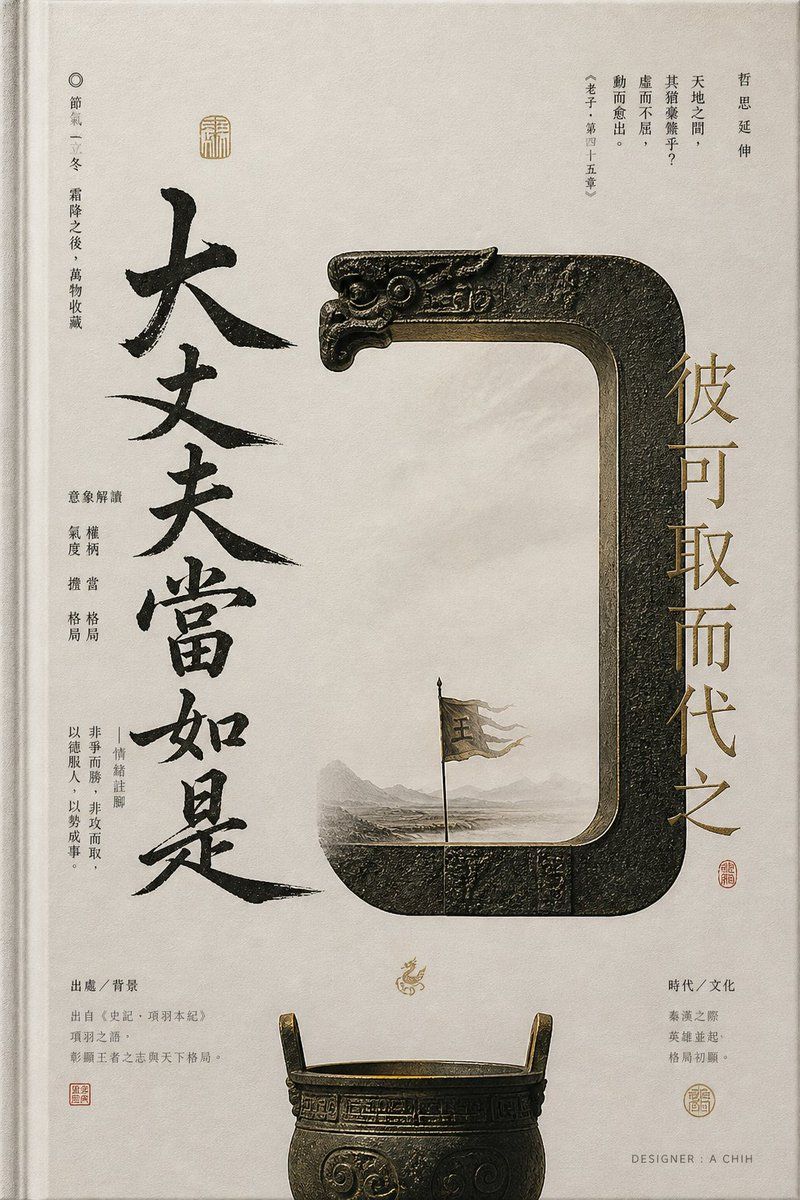 中国古代青铜书法海报