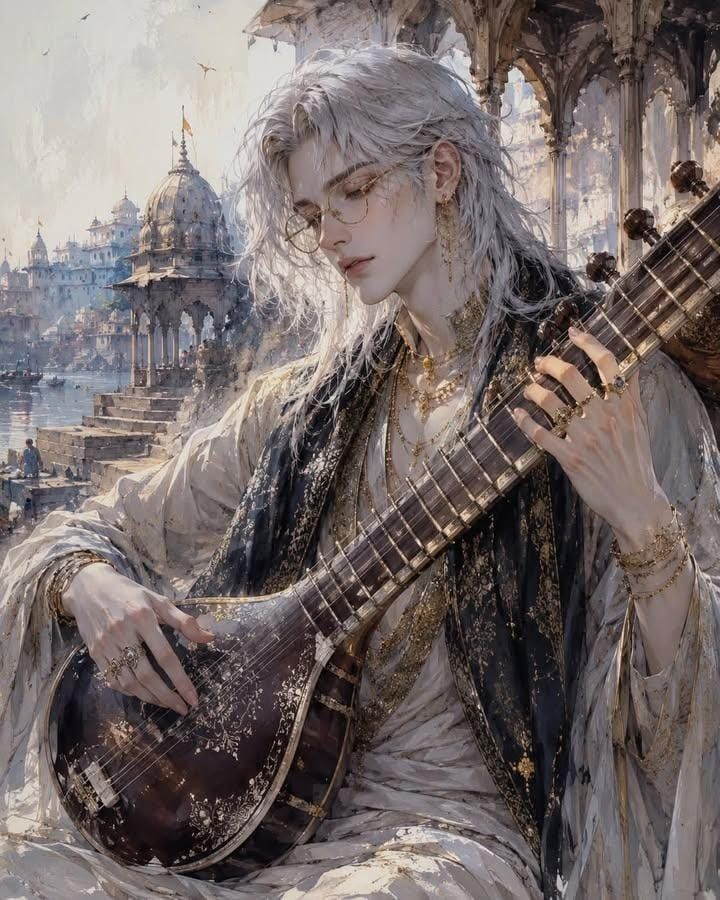 空灵的中性风音乐家肖像