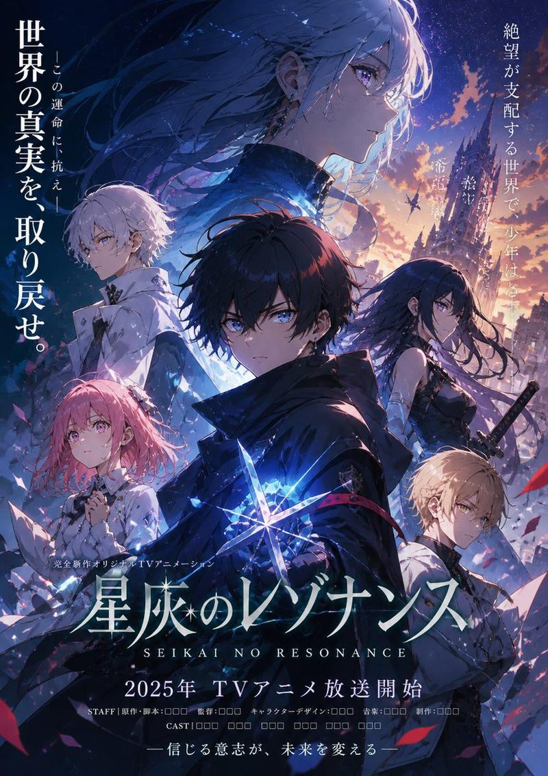 Anime Fantasy Ensemble Poster