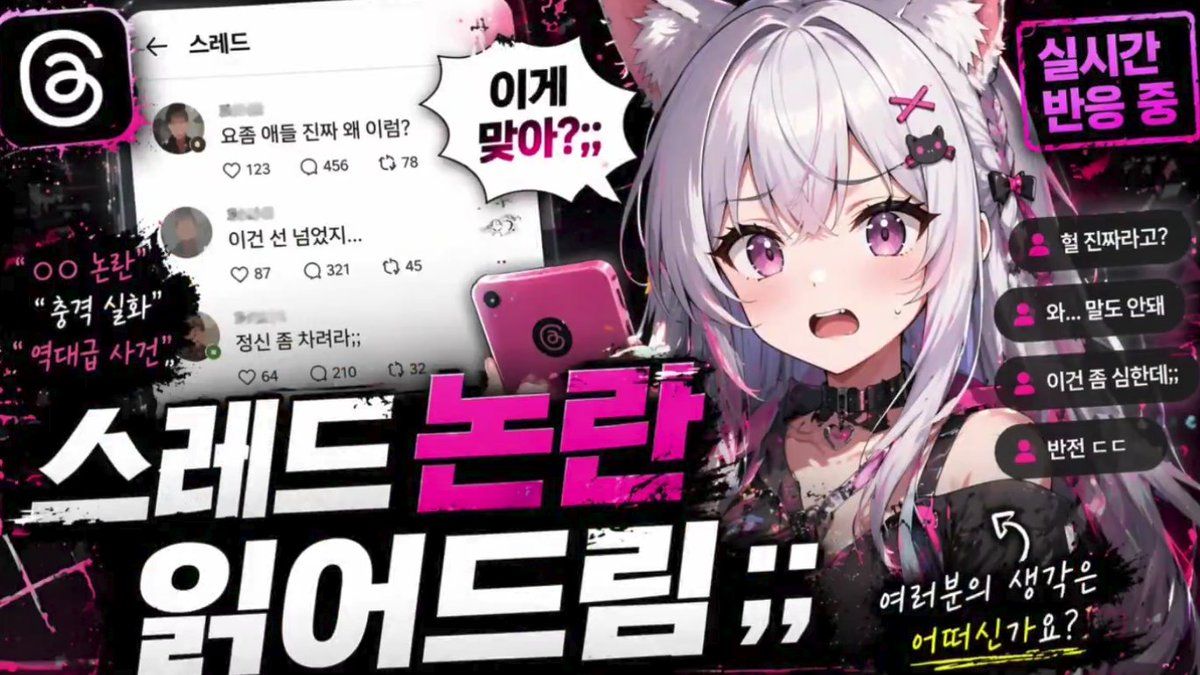 动漫 VTuber 反应视频缩略图