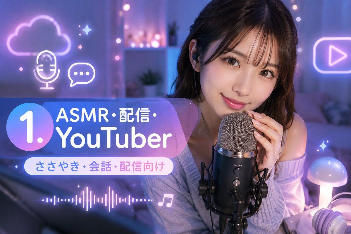 ASMR YouTuber 缩略图