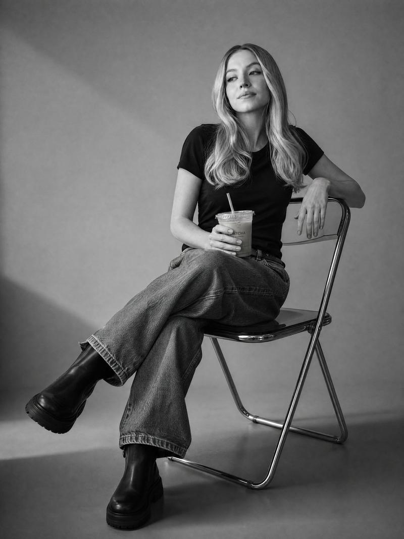 Black and White Studio Portrait