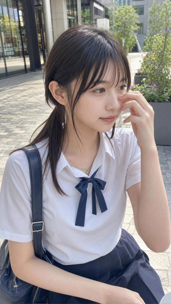 休闲学生制服街拍