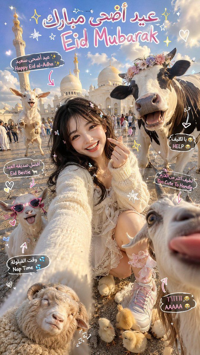充满趣味的开斋节动物自拍