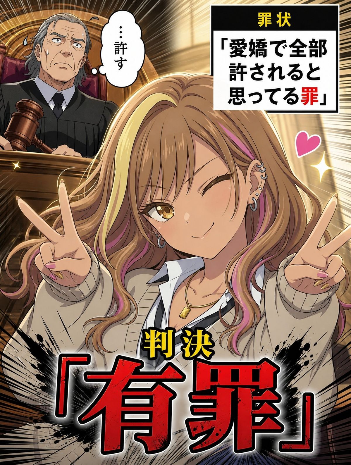 AI Character Courtroom Verdict Meme Generator