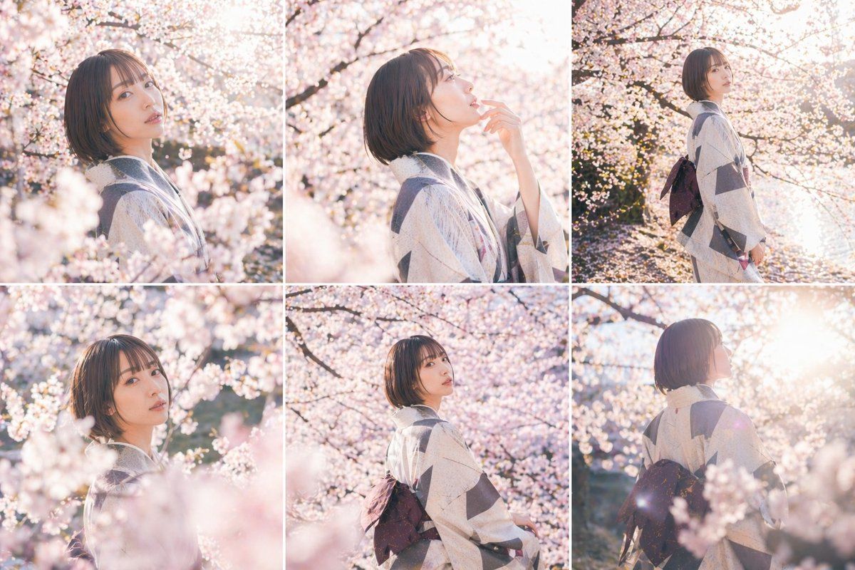 樱花和服人像拼图