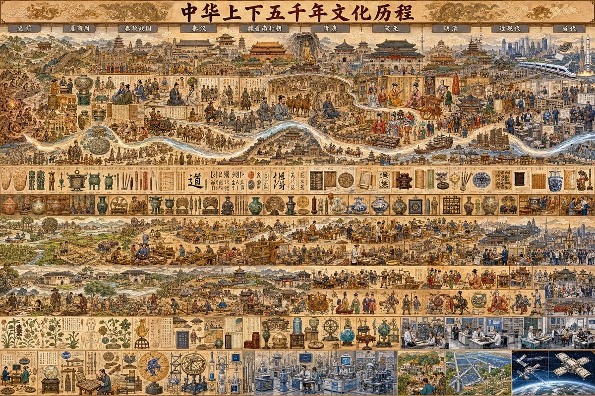 中华文明历程海报