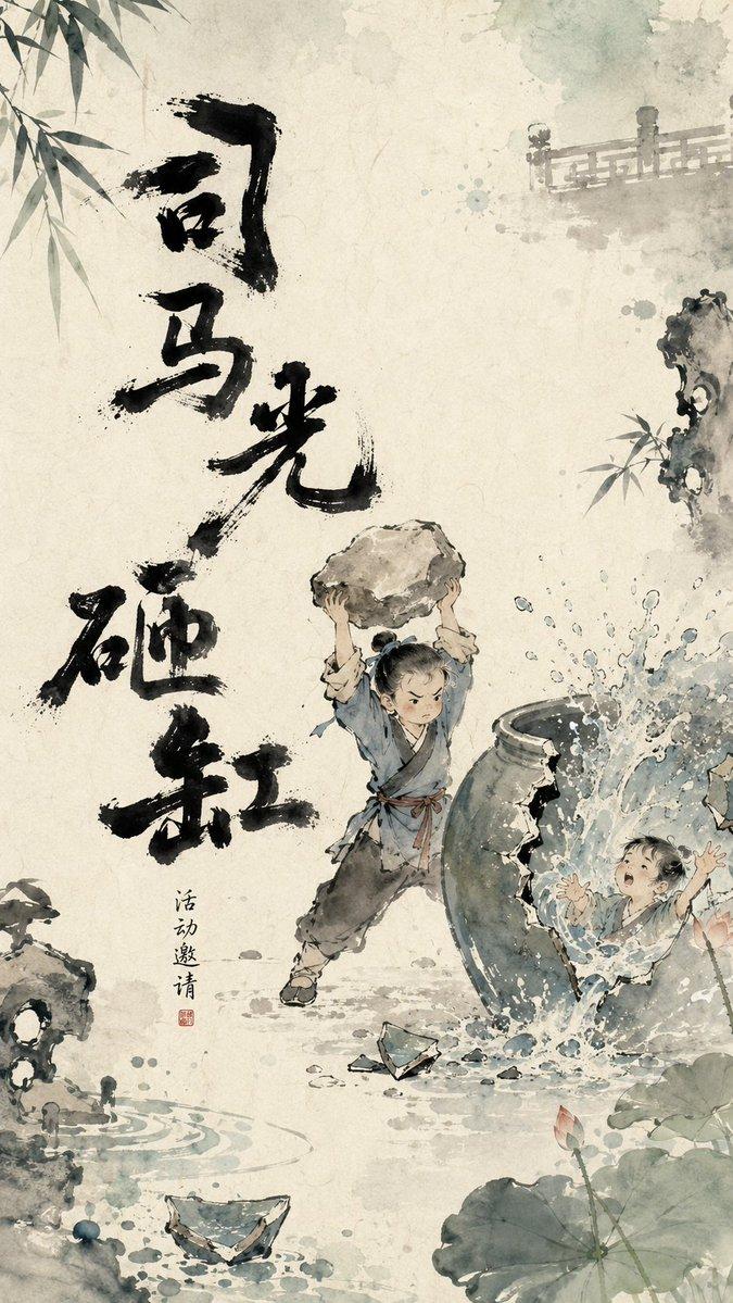 中国水墨动画海报风格