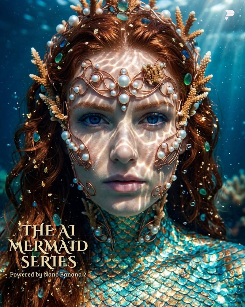 Hyper-Realistic Mermaid Sovereign Portrait