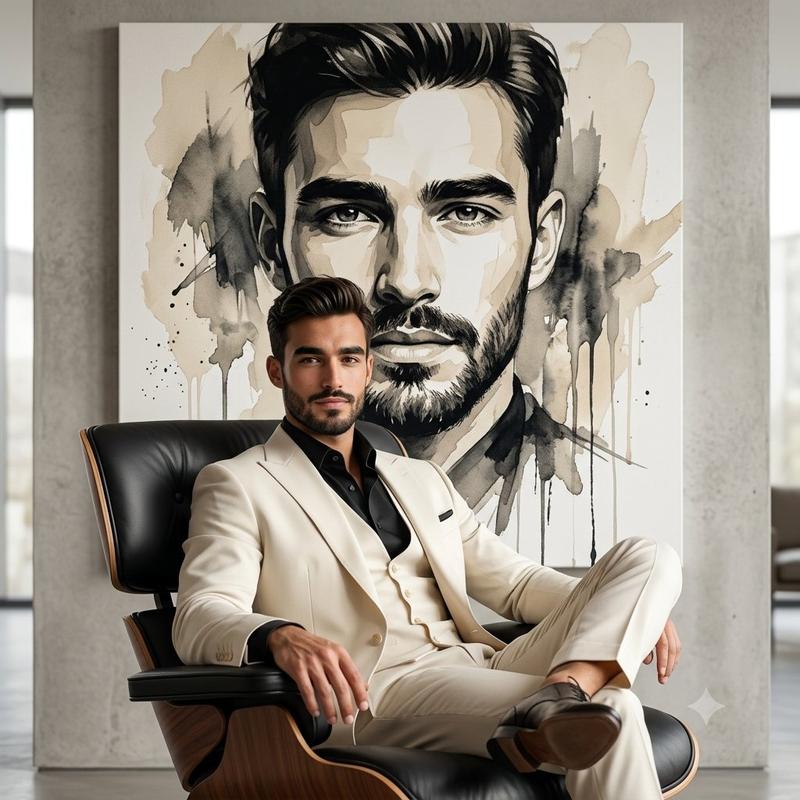 Lounge Suit Cinematic Portrait