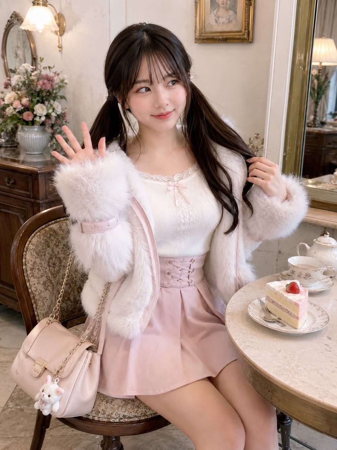 Coquette 风格茶室肖像